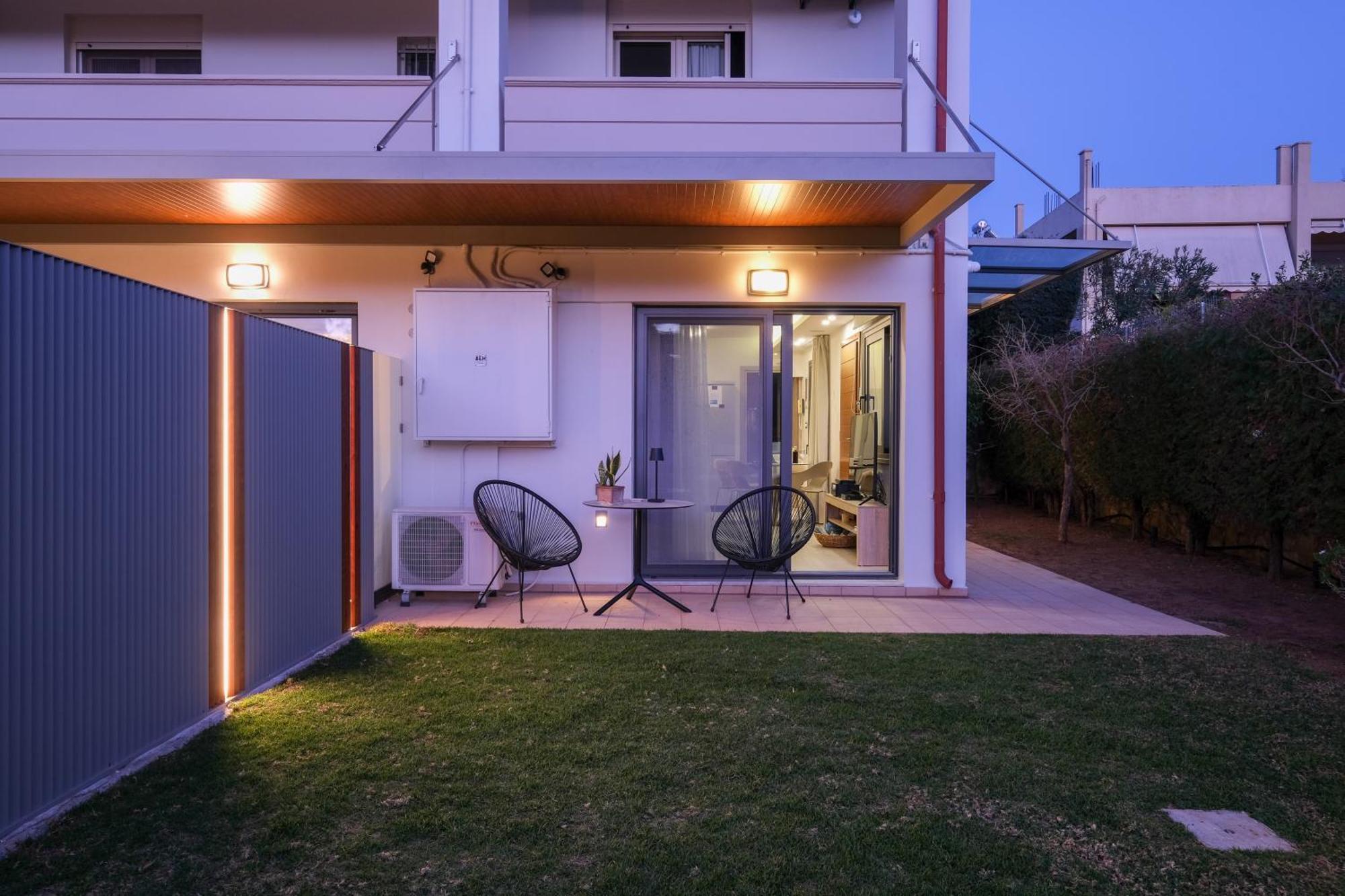Glaros Casa Verde - Cozy Flat With Garden Near Beach كاتو ذاراتسو المظهر الخارجي الصورة