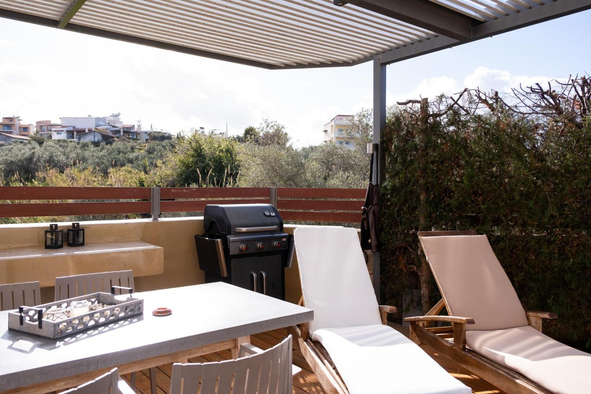 Glaros Casa Verde - Cozy Flat With Garden Near Beach كاتو ذاراتسو المظهر الخارجي الصورة