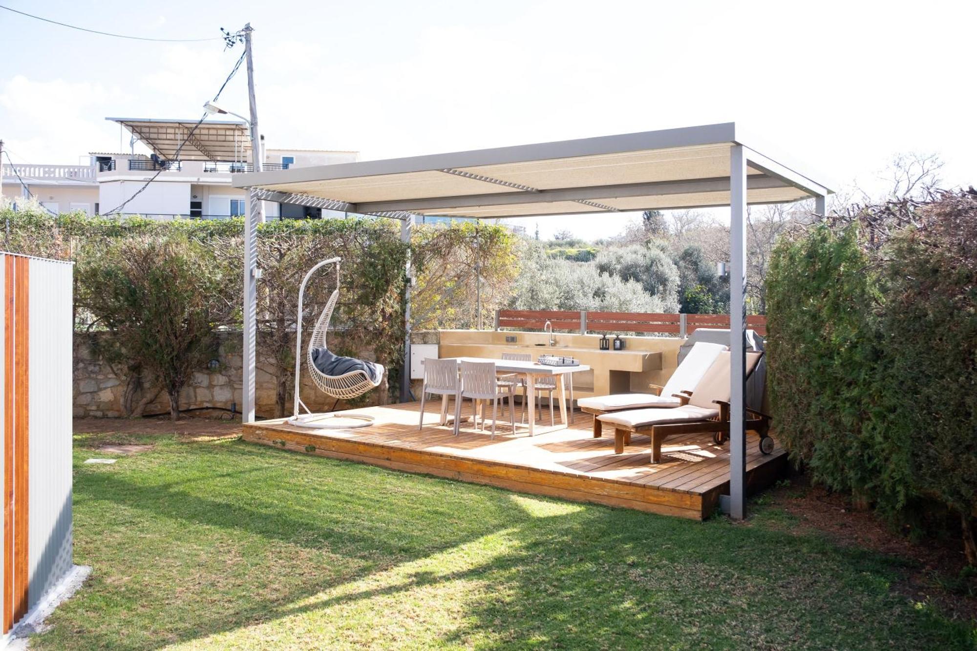 Glaros Casa Verde - Cozy Flat With Garden Near Beach كاتو ذاراتسو المظهر الخارجي الصورة